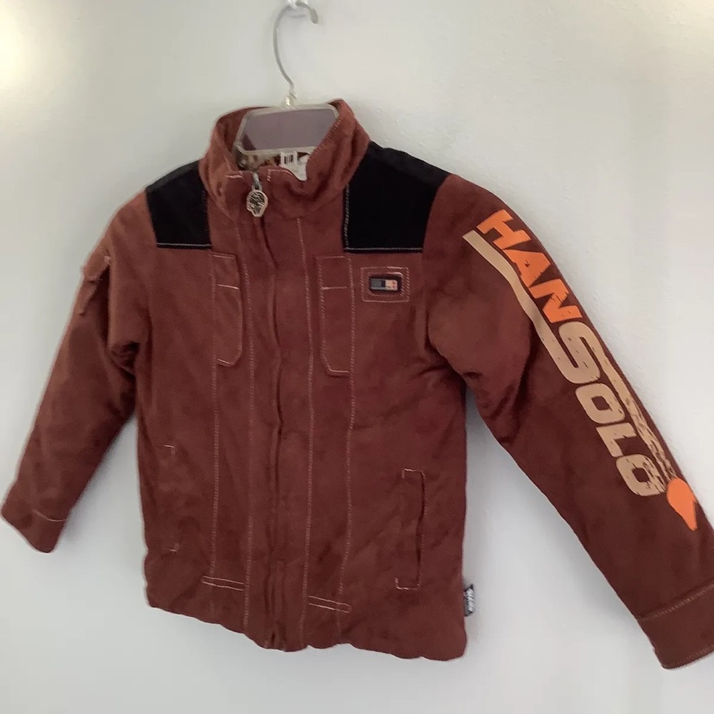 Disney Store Star Wars Han Solo Bomber Jacket Costume Boys / Kids Size 4